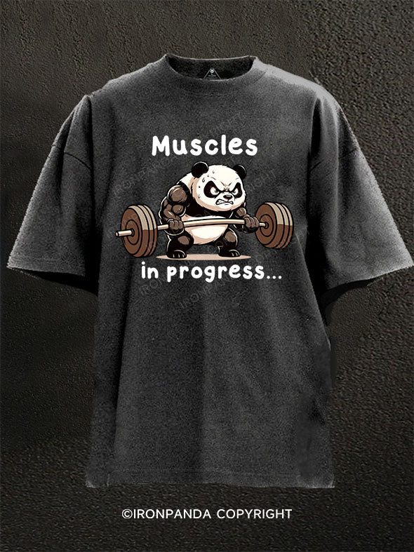 Muscle in Progress Washed Gym Shirt