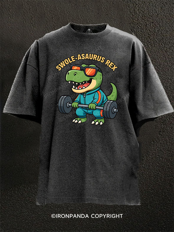 SWOLE-ASAURUS REX Washed Gym Shirt