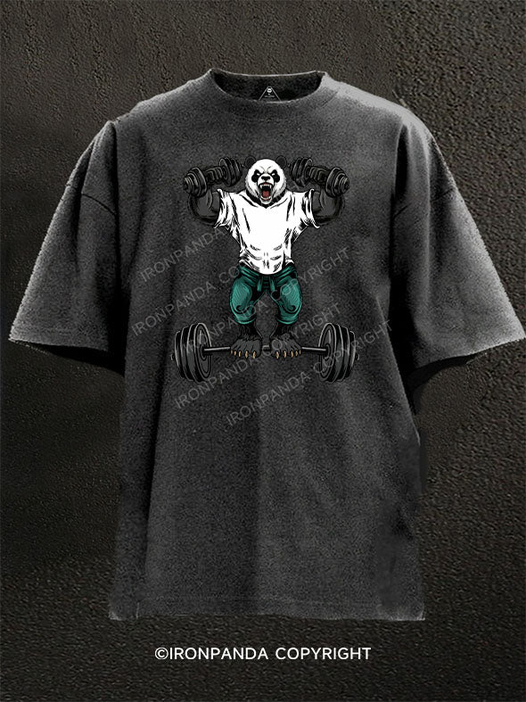 panda Washed Gym Shirt