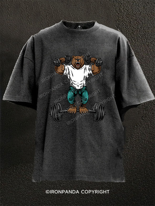 bear Washed Gym Shirt