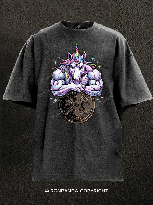 unicorn Washed Gym Shirt