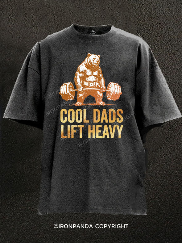 Cool Dads Lift Heavy Washed Gym Shirt