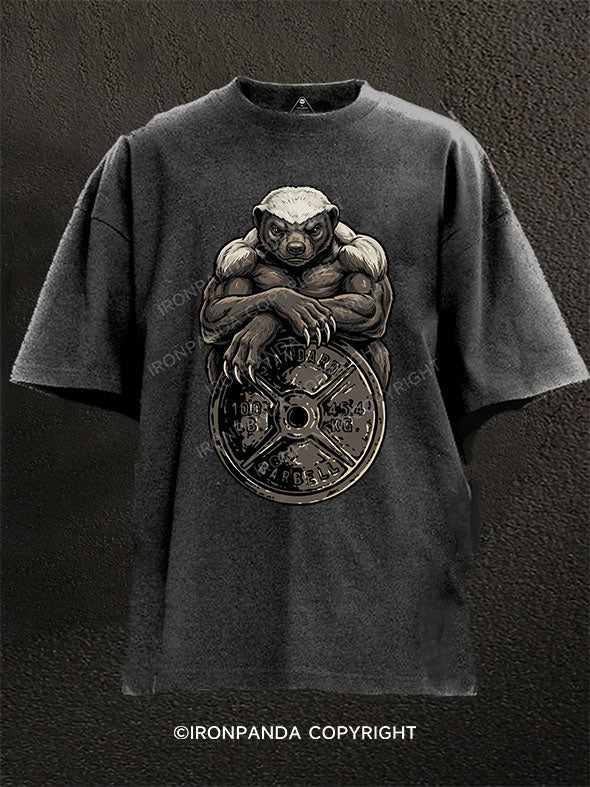 Honey badger Washed Gym Shirt