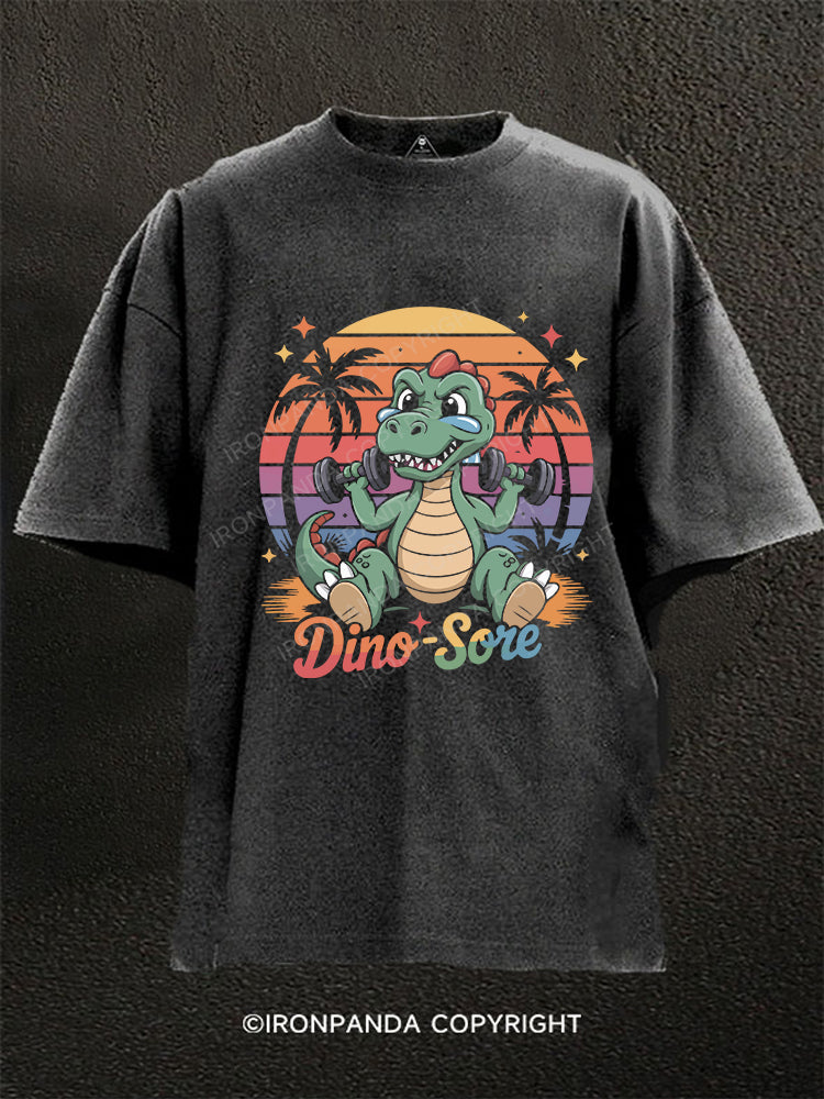 Dino-Sore Washed Gym Shirt