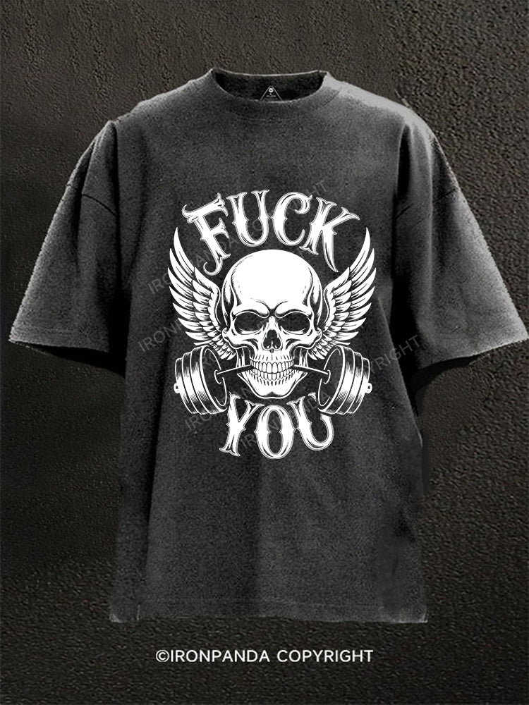 FUCK YOU Washed Gym Shirt