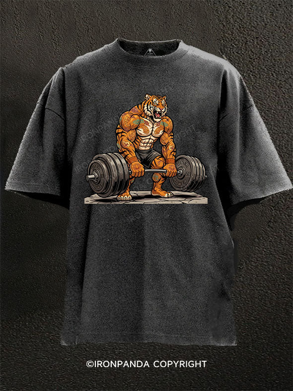 SPIRIT OF THE TIGER Washed Gym Shirt