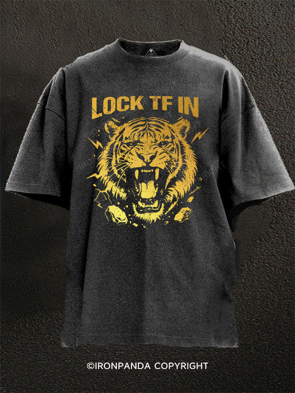 LOCK TF IN Washed Gym Shirt