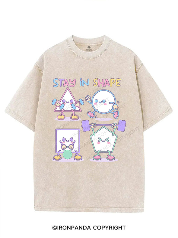 STAY IN SHAPE VINTAGE GYM SHIRT