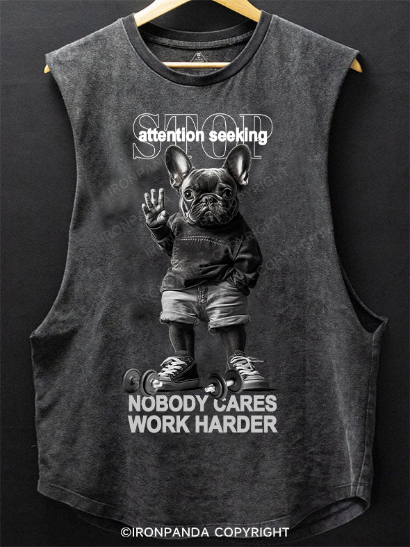 stop attention seeking SCOOP BOTTOM COTTON TANK