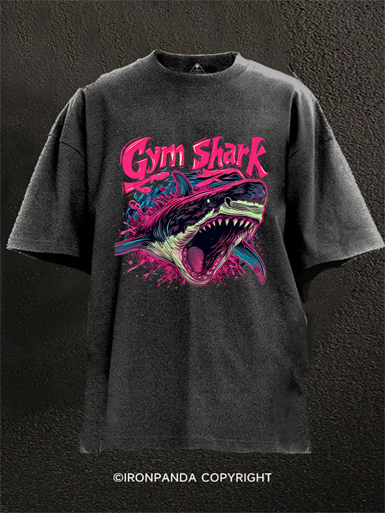 Shark Washed Gym Shirt