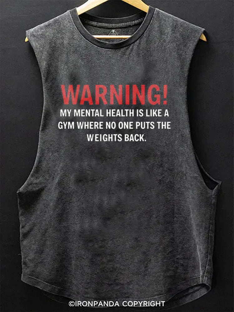 WARNING! Scoop Bottom Cotton Tank