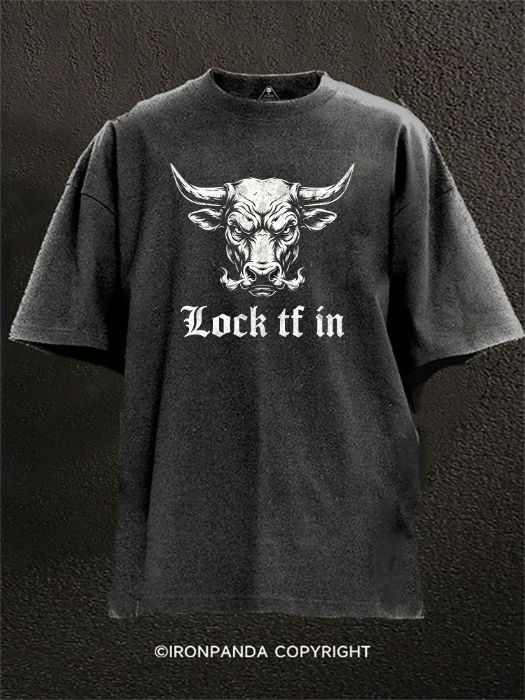 Lock Tf In Bull Washed Gym Shirt