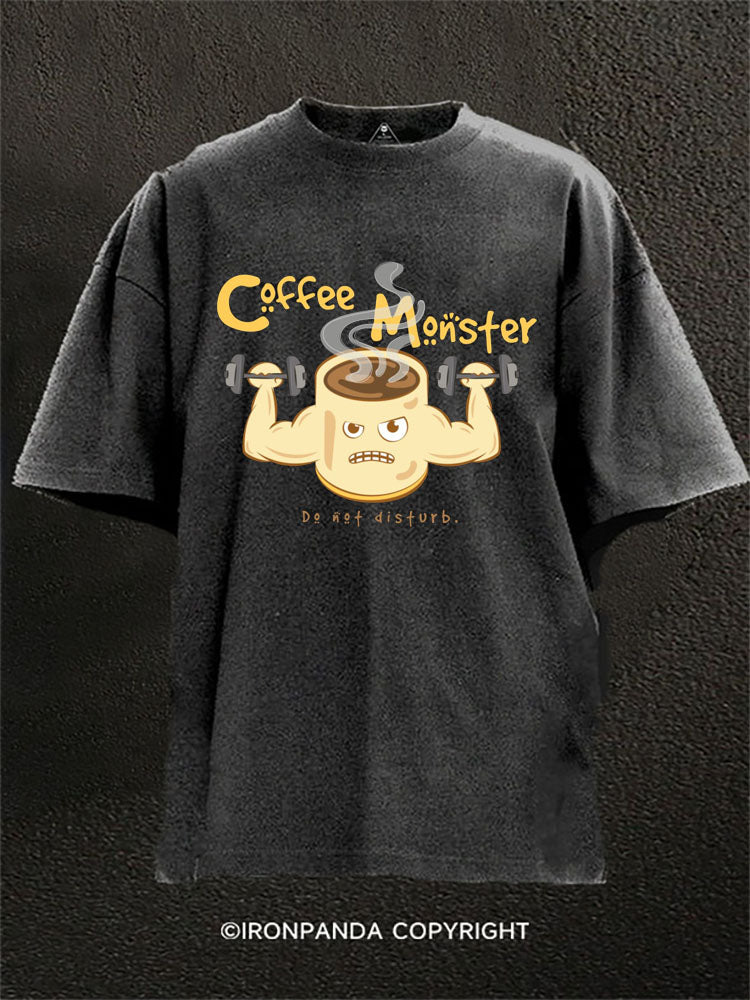 Weight Lifting Coffee Mug Washed Gym Shirt