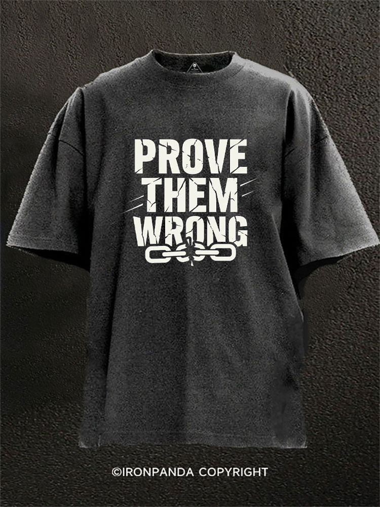Prove Them Wrong Broken Chain Washed Gym Shirt