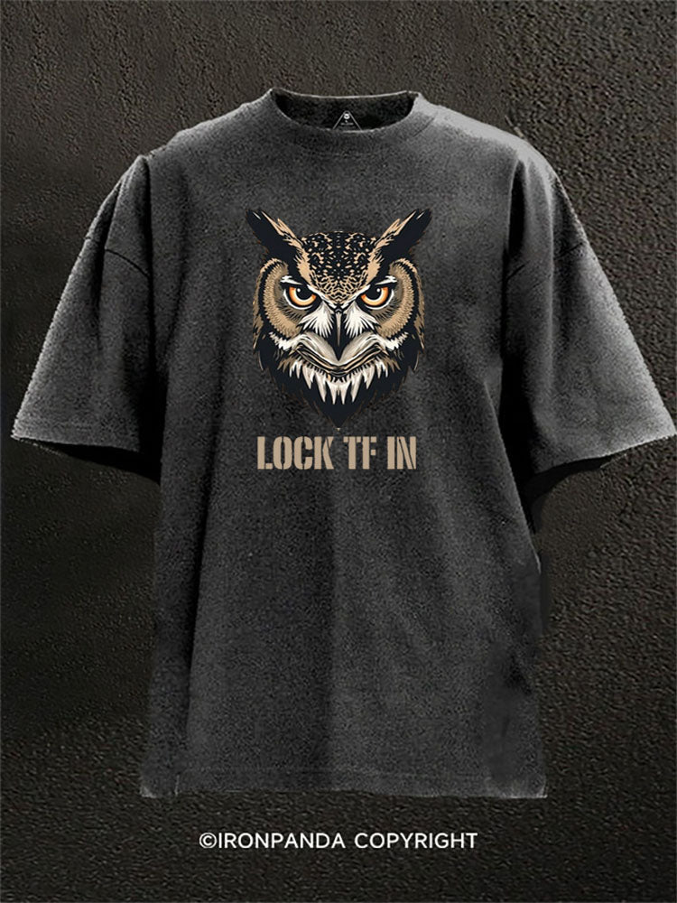 Lock Tf In Owl Washed Gym Shirt