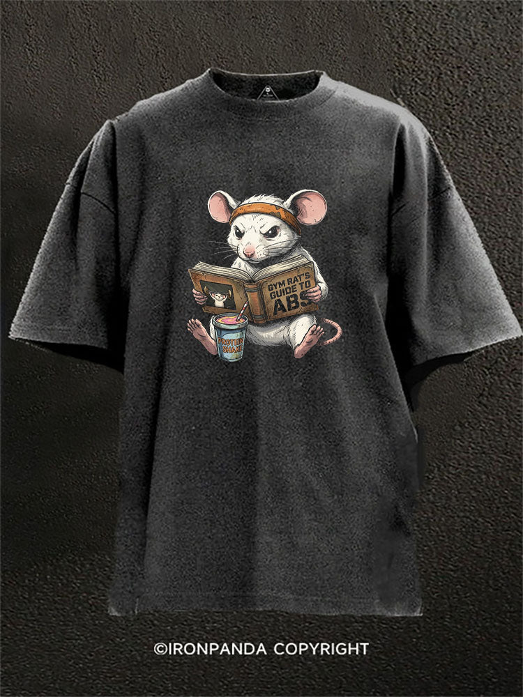 Gym Rat Reading Washed Gym Shirt