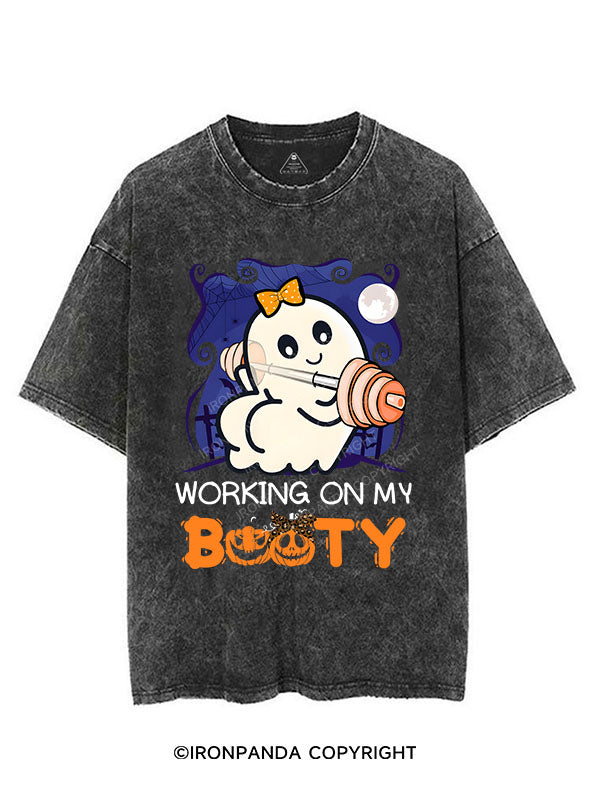 WORKING ON MY BOOTY VINTAGE GYM SHIRT