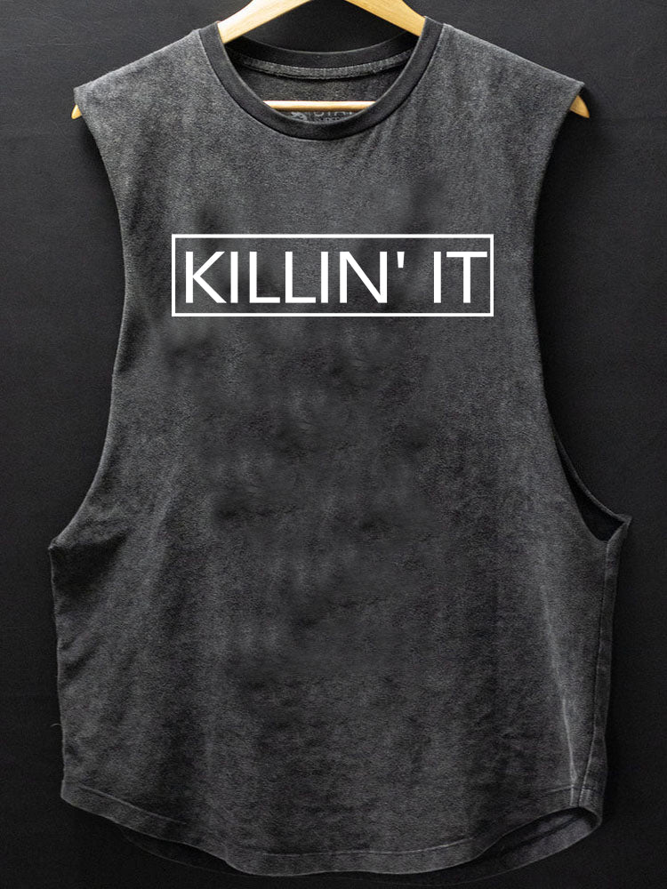Killing It Scoop Bottom Cotton Tank