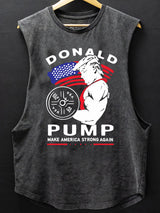 Make American Strong Again Scoop Bottom Cotton Tank