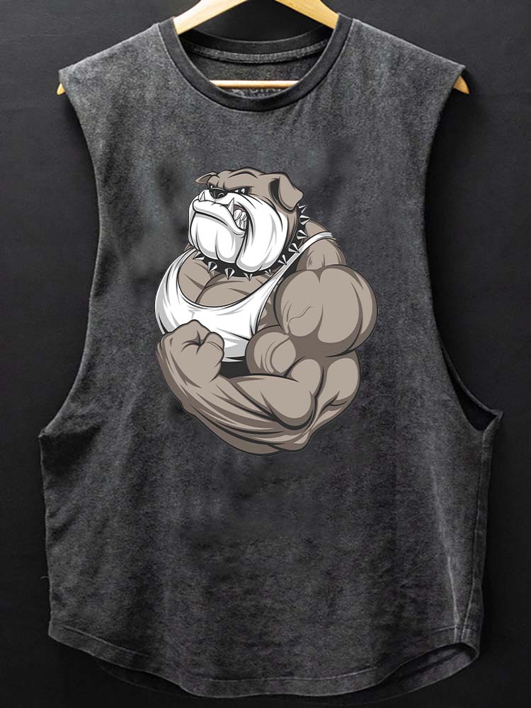 Bulldog Bodybuilding Scoop Bottom Cotton Tank