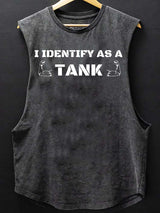 I identify as a tank SCOOP BOTTOM COTTON TANK