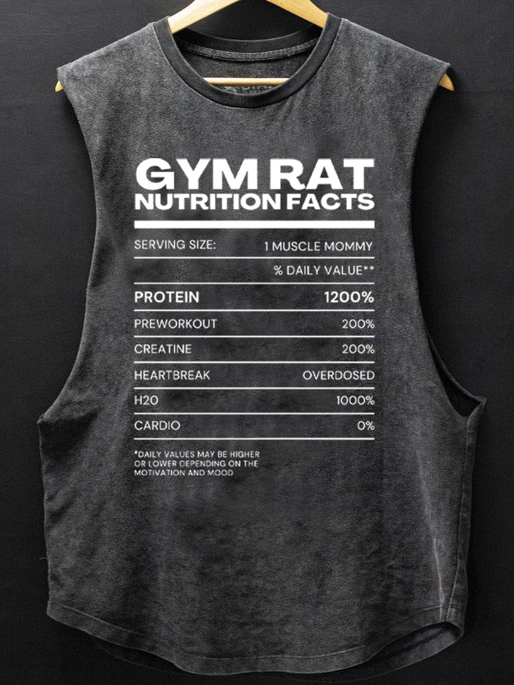 gym rat nutrition SCOOP BOTTOM COTTON TANK