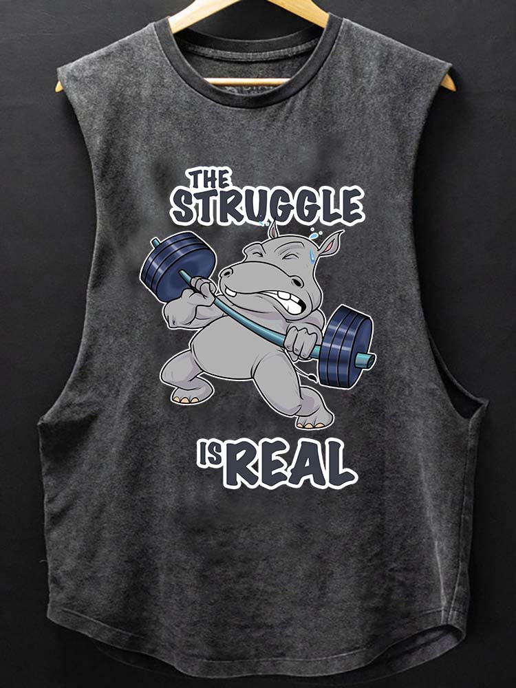 weightlifting hippo SCOOP BOTTOM COTTON TANK