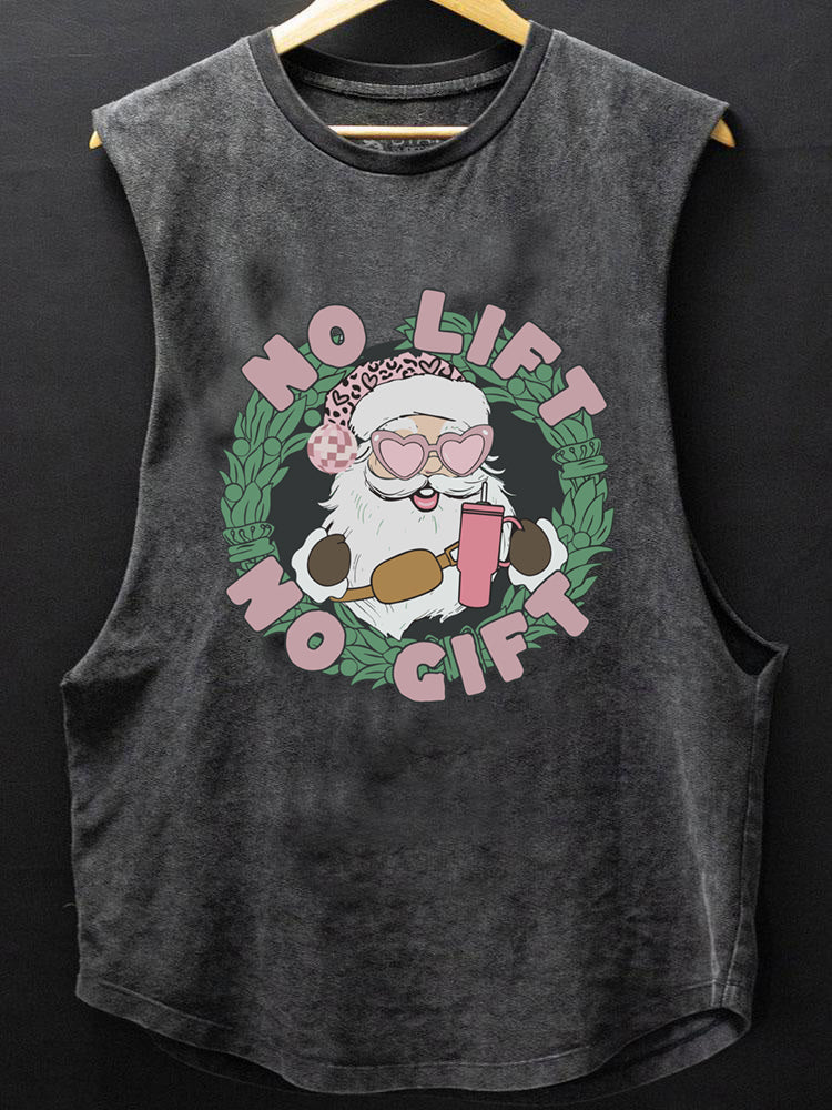 Christmas no lift no gift SCOOP BOTTOM COTTON TANK