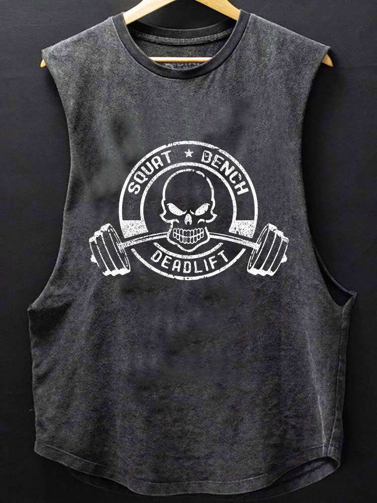 squat bench deadlift SCOOP BOTTOM COTTON TANK
