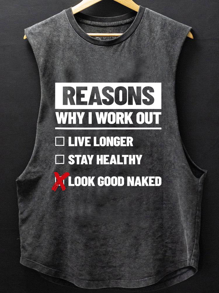 reasons why I work out SCOOP BOTTOM COTTON TANK
