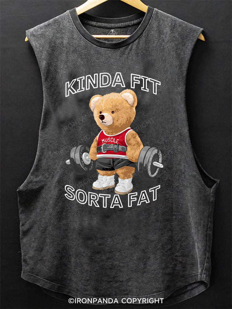 KINDA FIT SORTA FAT Scoop Bottom Cotton Tank