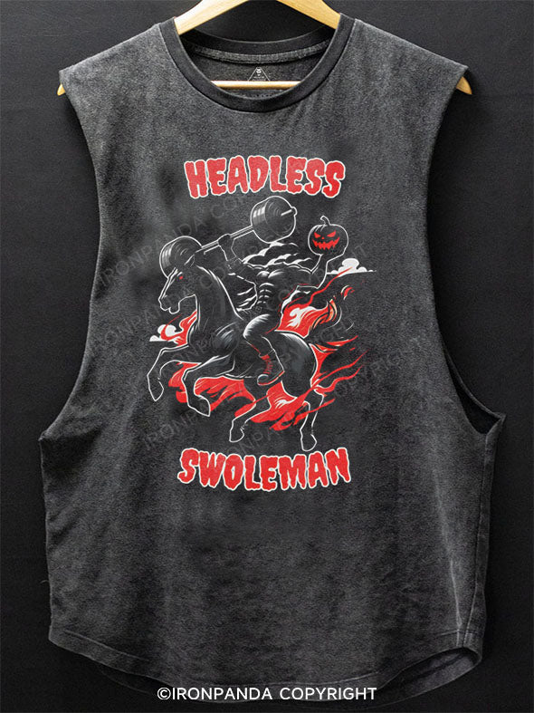 HEADLESS SWOLEMAN Scoop Bottom Cotton Tank