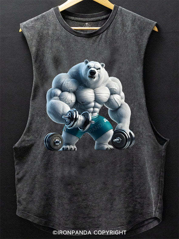 Bodybuilding  Polar Bear SCOOP BOTTOM COTTON TANK