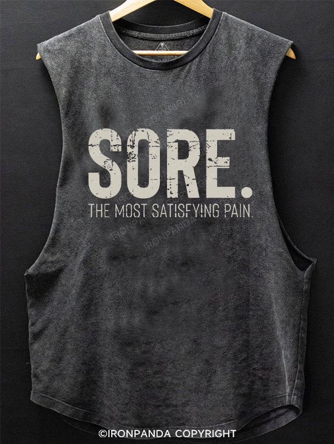 Sore The Most Satisfying Pain SCOOP BOTTOM COTTON TANK