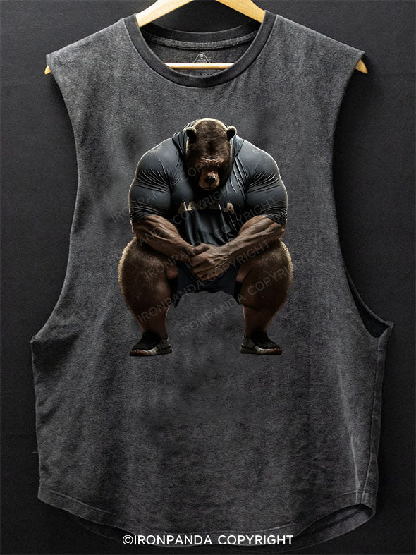 I'm Not Here To Talk SCOOP BOTTOM COTTON TANK