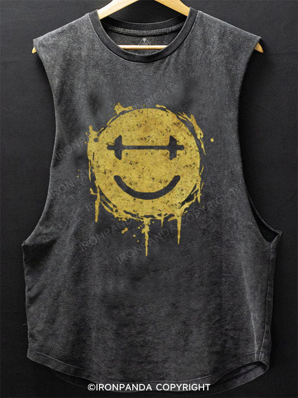 gym face Scoop Bottom Cotton Tank