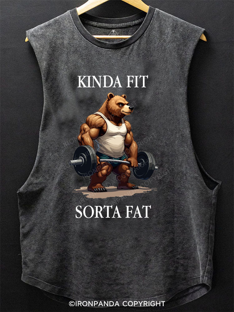 KINDA FIT SORTA FAT Scoop Bottom Cotton Tank