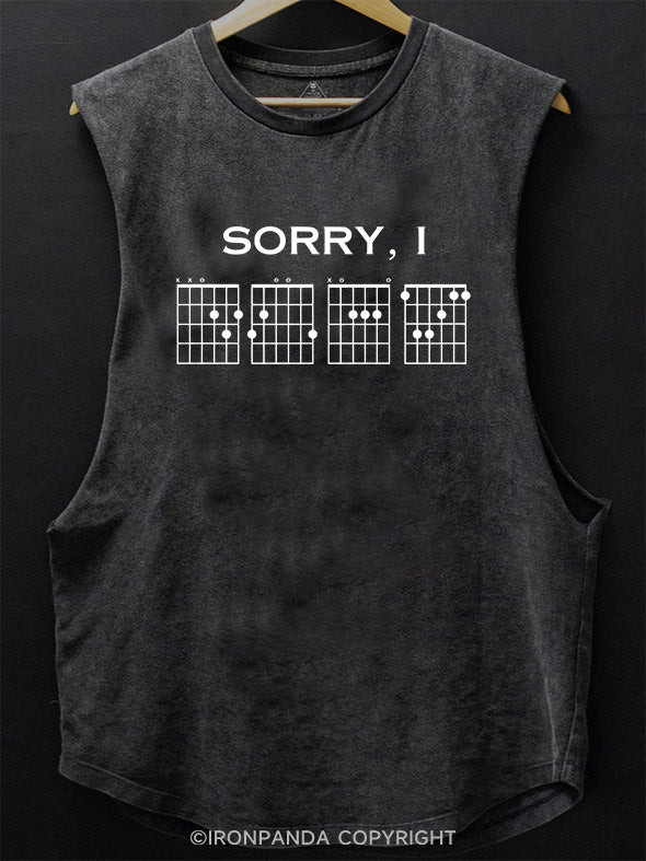 Sorry I DGAF Scoop Bottom Cotton Tank