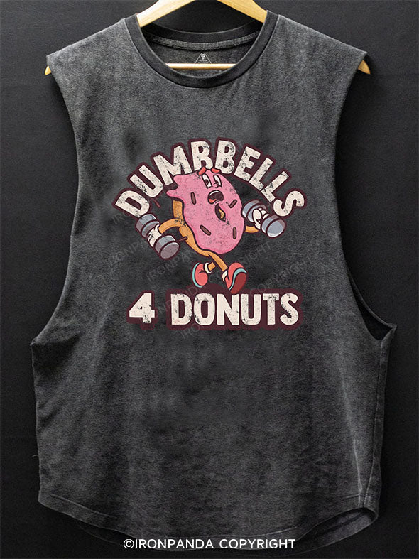 Dumbbells 4 Donuts Scoop Bottom Cotton Tank