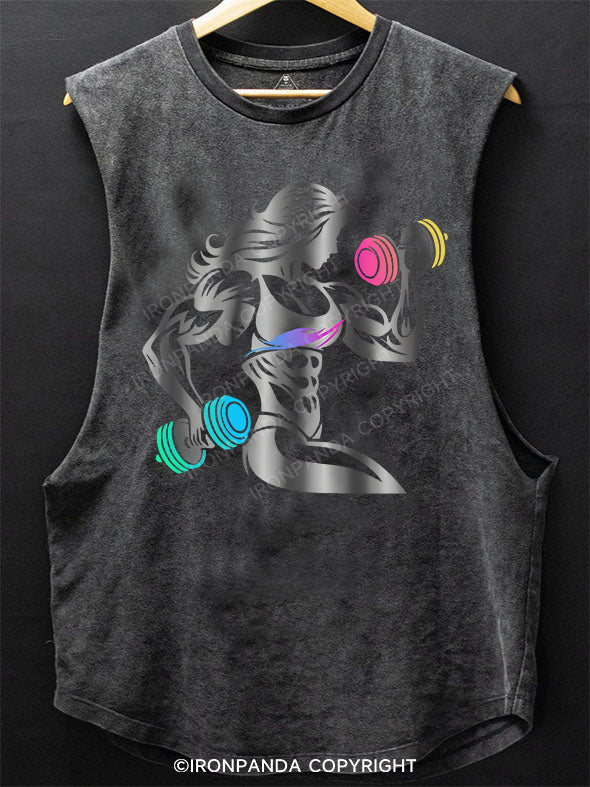 Powerful Woman SCOOP BOTTOM COTTON TANK