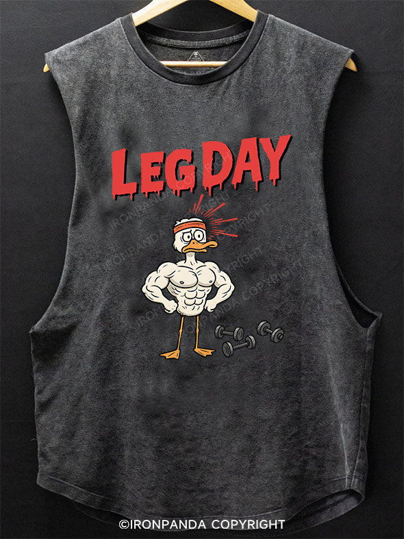 Leg Day Scoop Bottom Cotton Tank