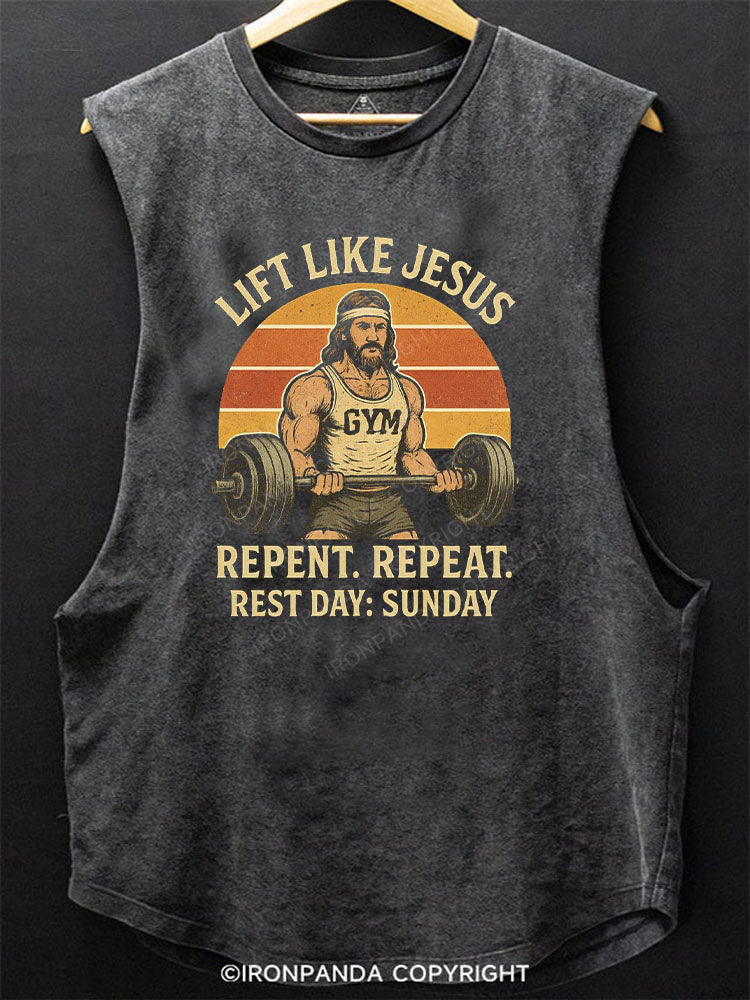 LIFT LIKE JESUS Scoop Bottom Cotton Tank