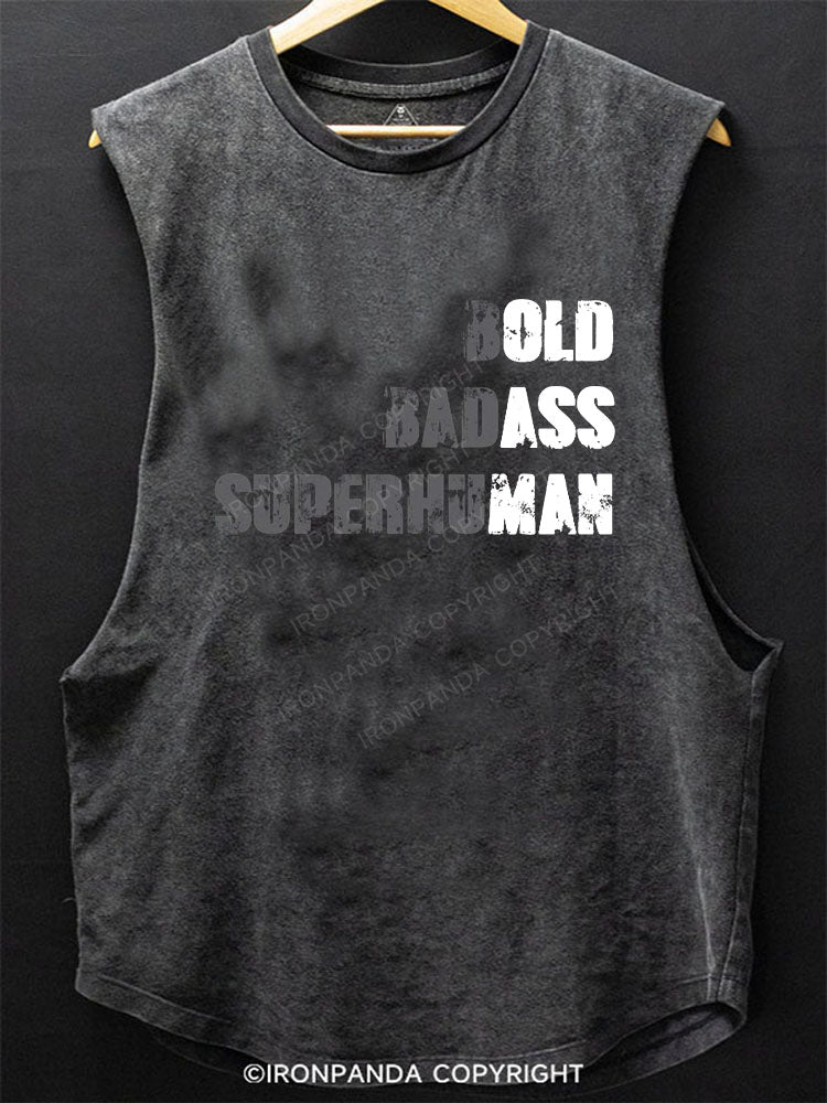 OLD ASS MAN Scoop Bottom Cotton Tank