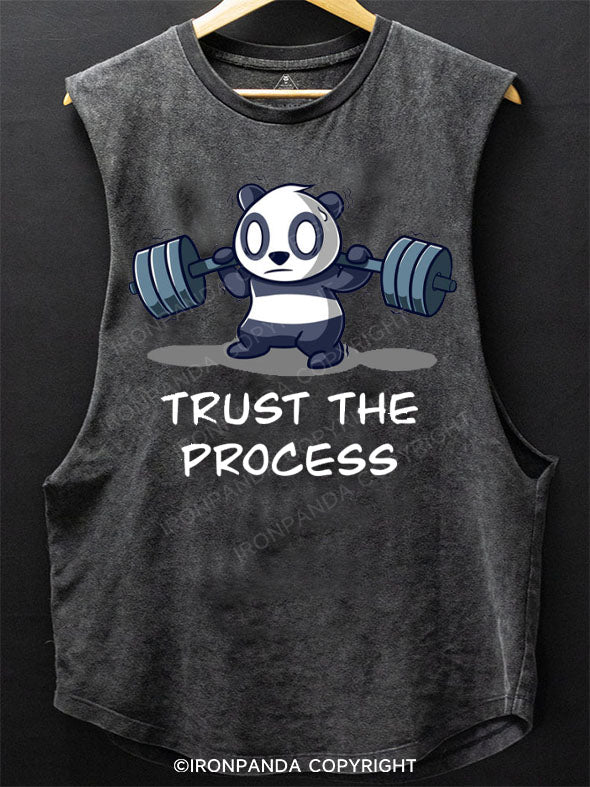 Trust the process Scoop Bottom Cotton Tank
