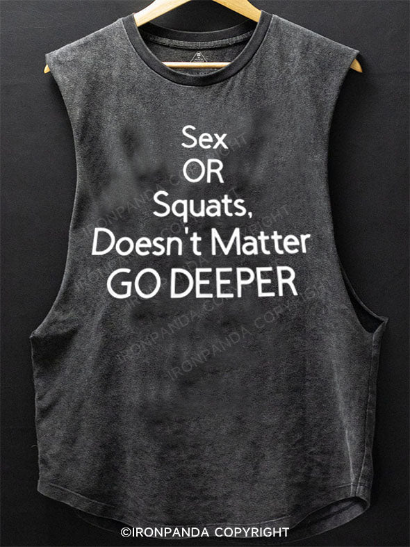 Sex or squats, doesn’t matter. Go deeper. Scoop Bottom Cotton Tank