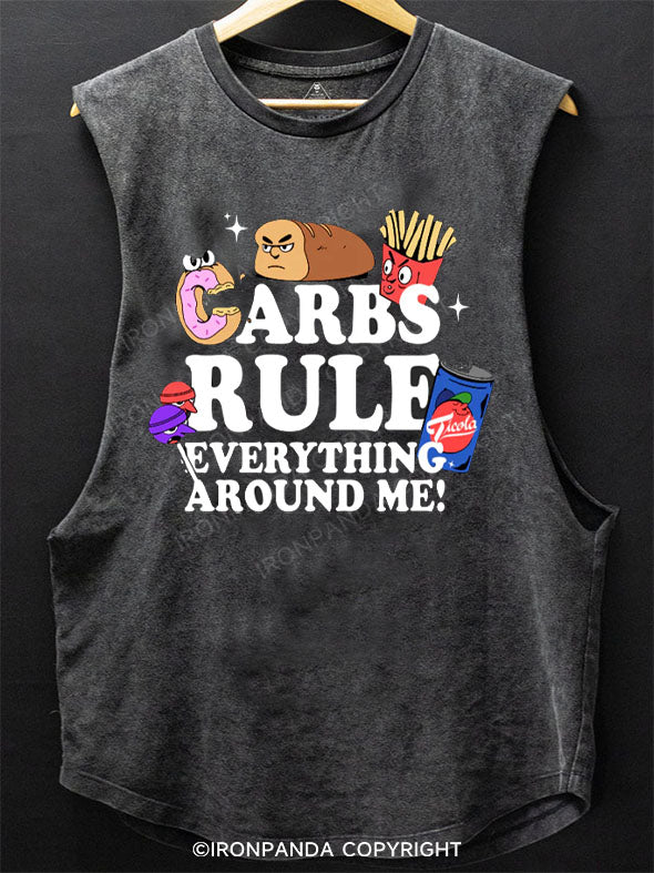 CARBS RULE EVERYTHING AROUND ME! Scoop Bottom Cotton Tank