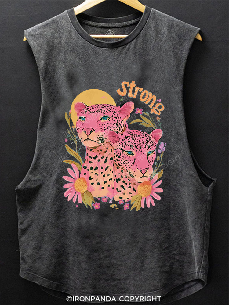 strong SCOOP BOTTOM COTTON TANK