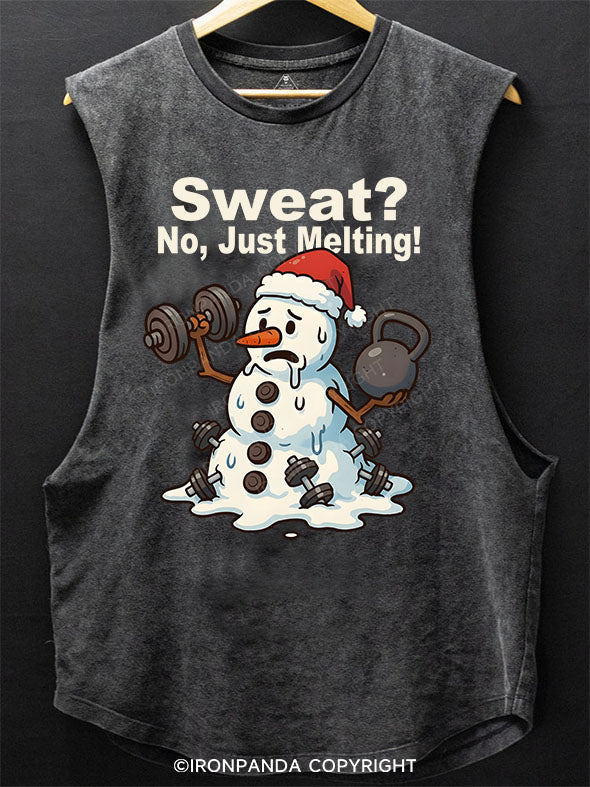 Sweat？ No Just Melting! Scoop Bottom Cotton Tank
