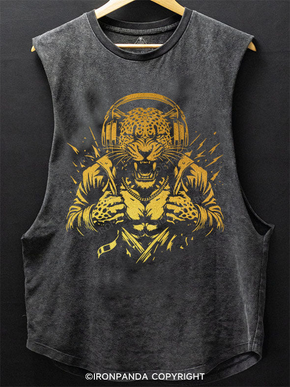 Beats and Beasts  Scoop Bottom Cotton Tank
