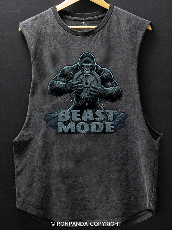BEAST MODE Scoop Bottom Cotton Tank